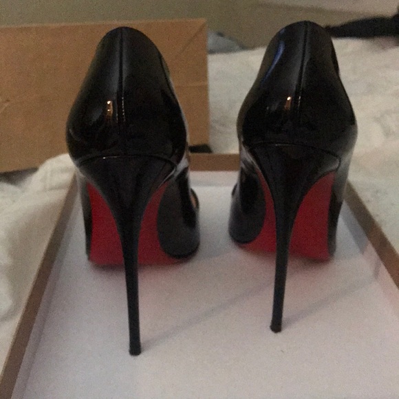 So Kate black patent leather worn once. Will trade - Picture 3 of 7